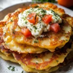 Potato and Onion Cheese Pancakes