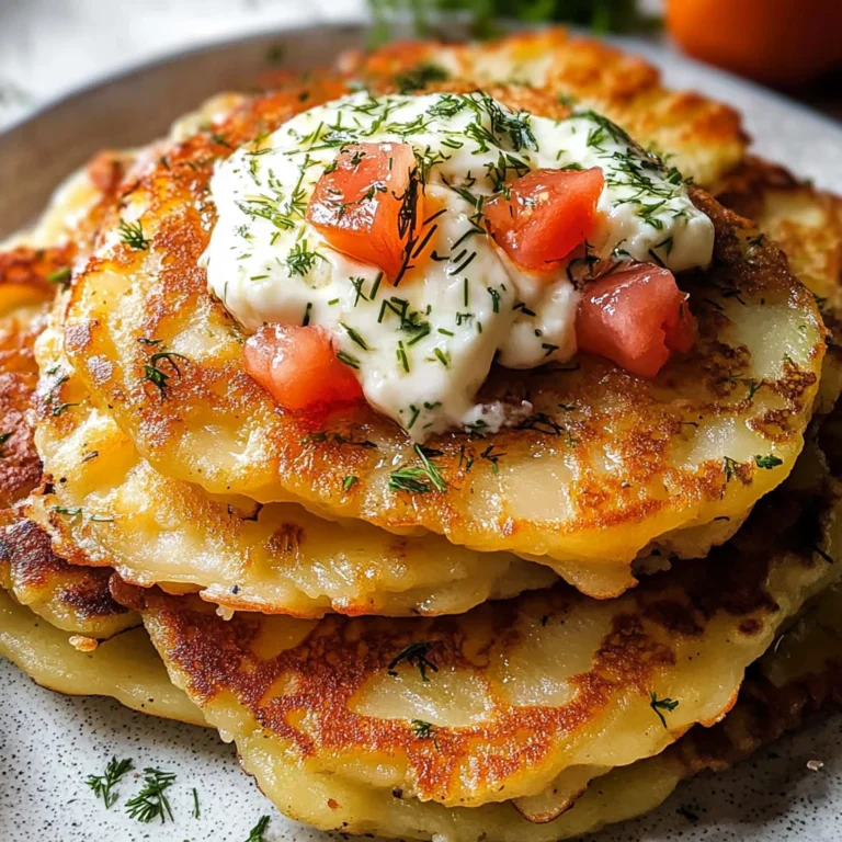 Potato and Onion Cheese Pancakes