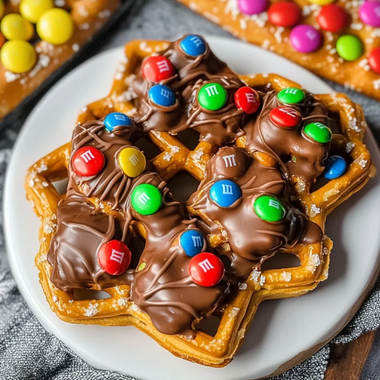Rolo Pretzels with M&M Candies