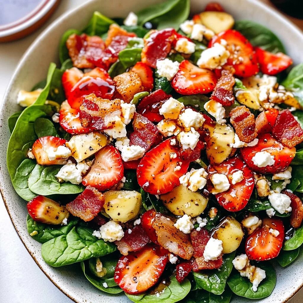 Strawberry Spinach Salad