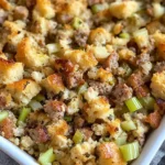 Thanksgiving Stove Top Stuffing with Sausage