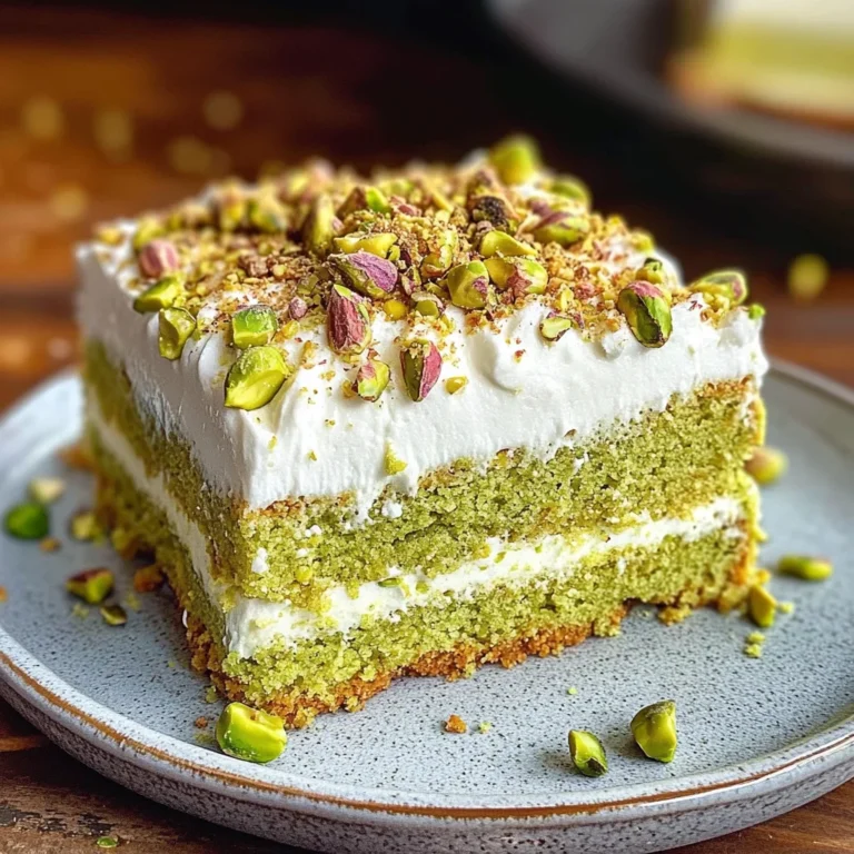 Vegan Pistachio Tres Leches (3 Milk Cake)