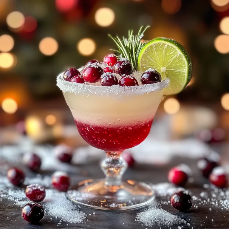 White Christmas Cranberry Margarita