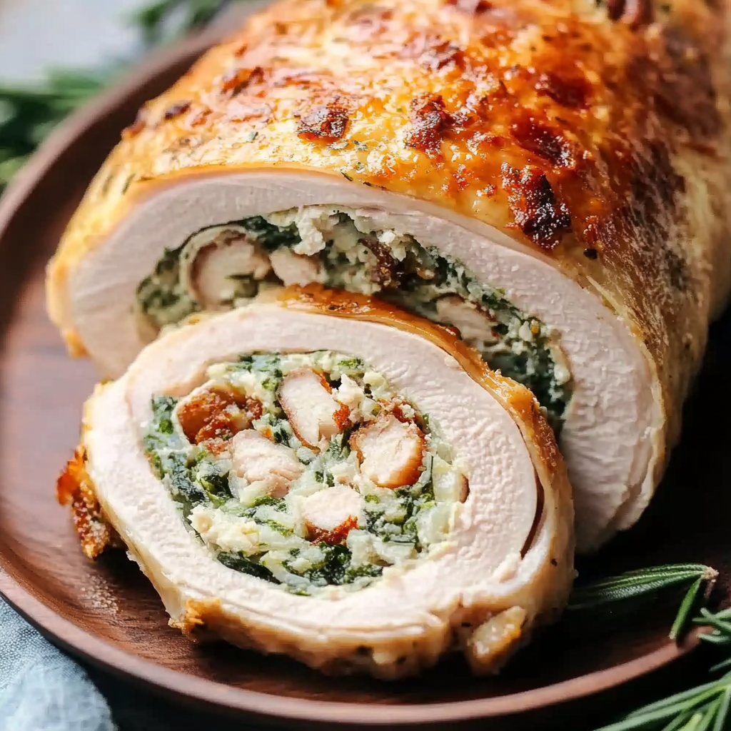 Best Christmas Stuffed Turkey Breast