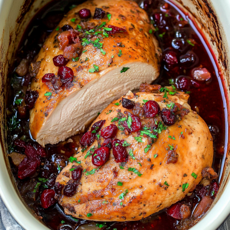 Crock Pot Turkey Breast with Cranberry sauce