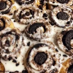 Cookies and Cream Cinnamon Rolls