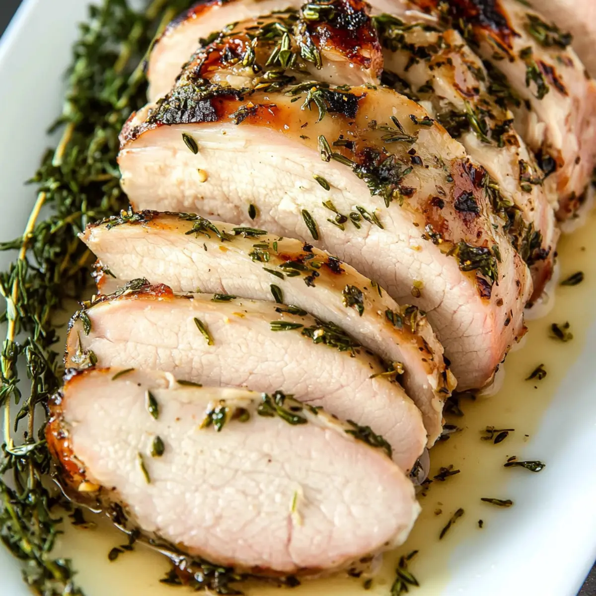 Garlic Herb Grilled Pork Loin