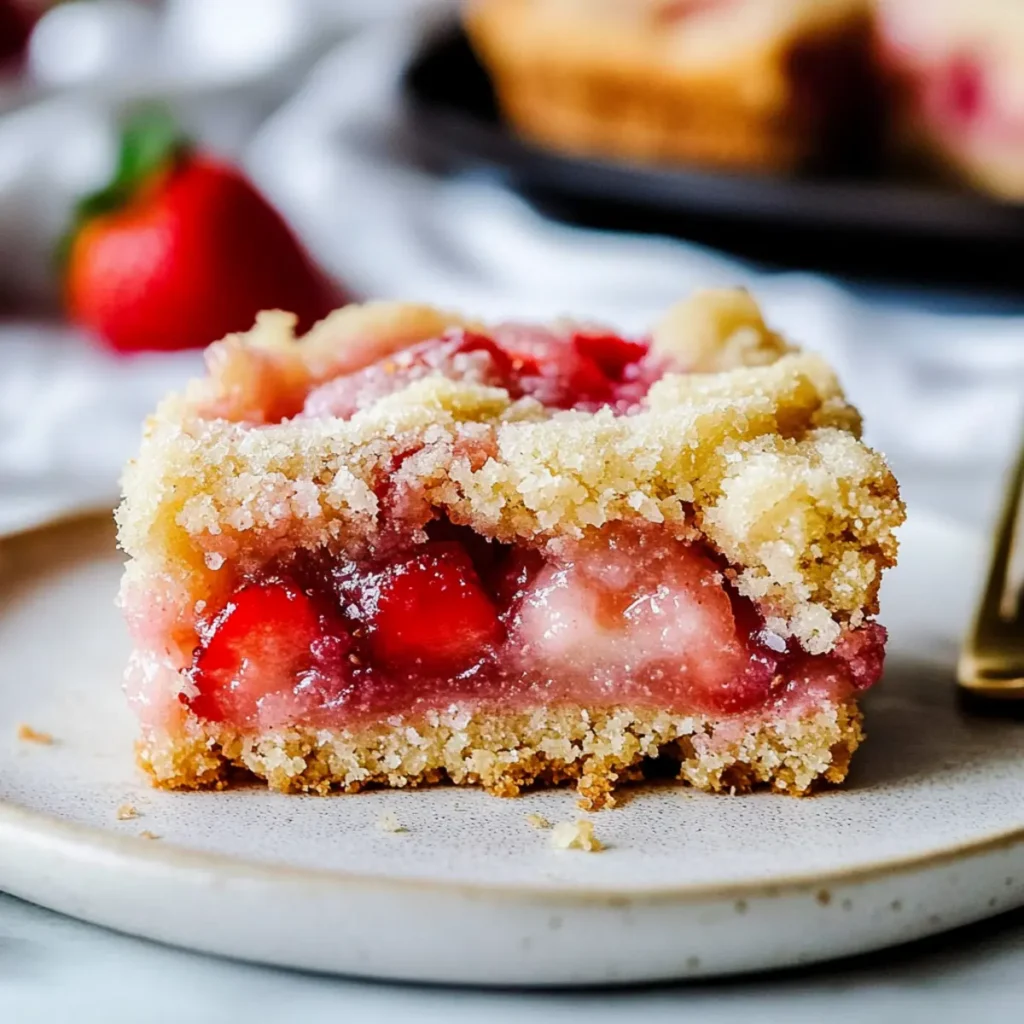Strawberry Rhubarb Bars