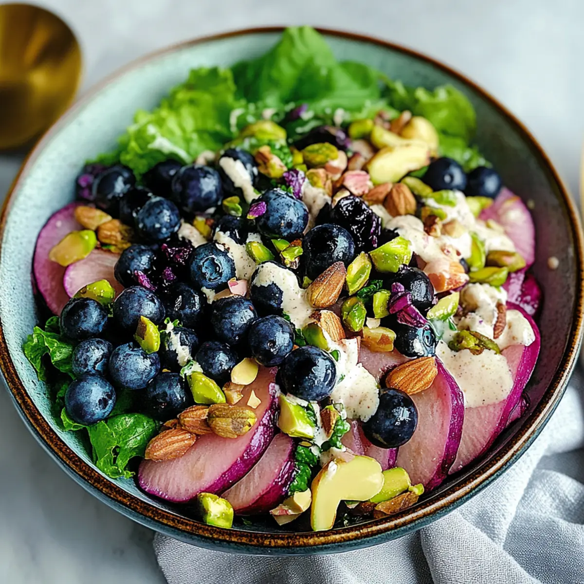 Blueberry and Pistachio Spring Salad