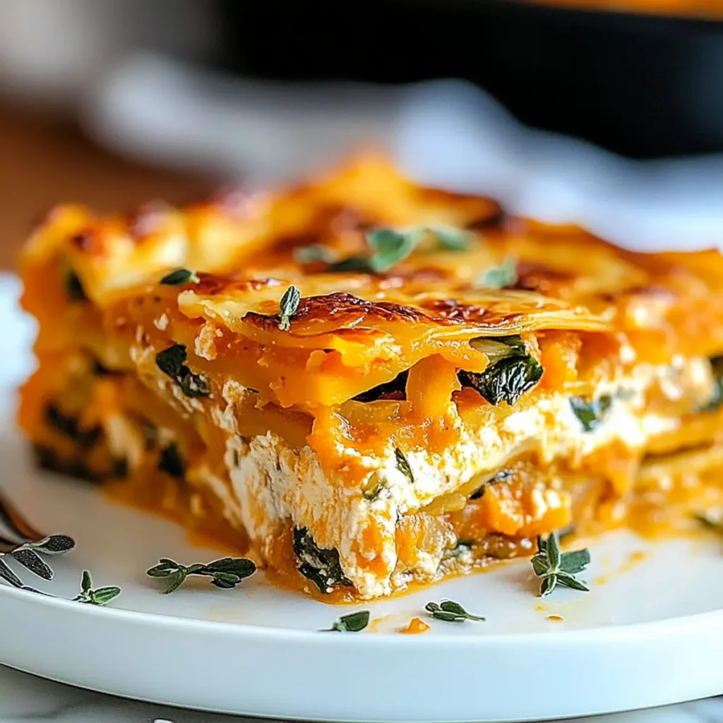 Butternut Squash Vegetable Lasagna