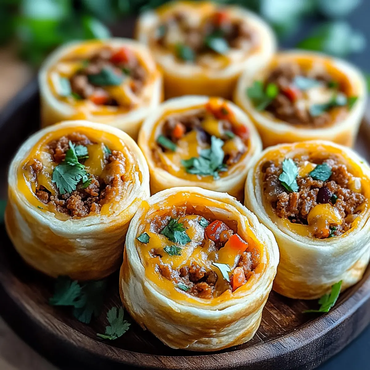 Cheesy Taco Pinwheels