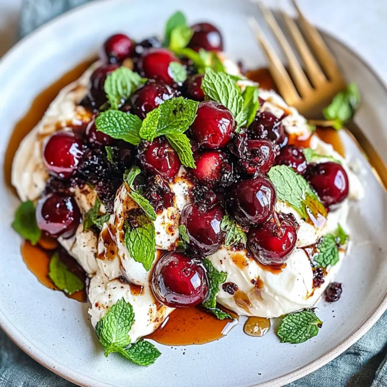 Balsamic Cherry Mint Burrata