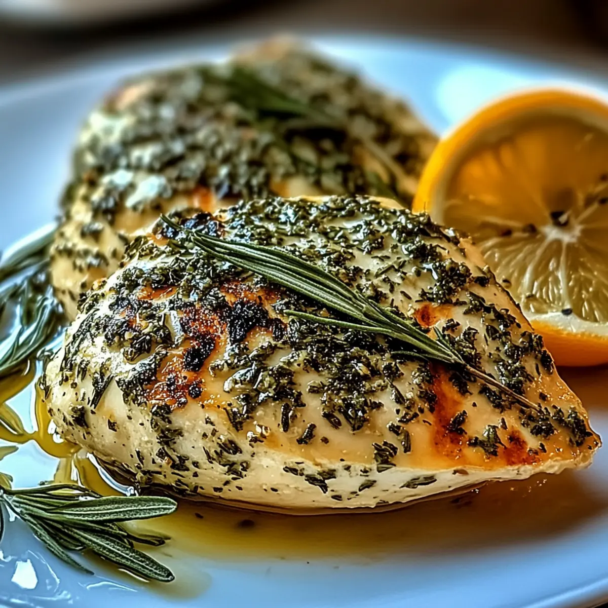 Mediterranean Herb Crusted Grilled Chicken