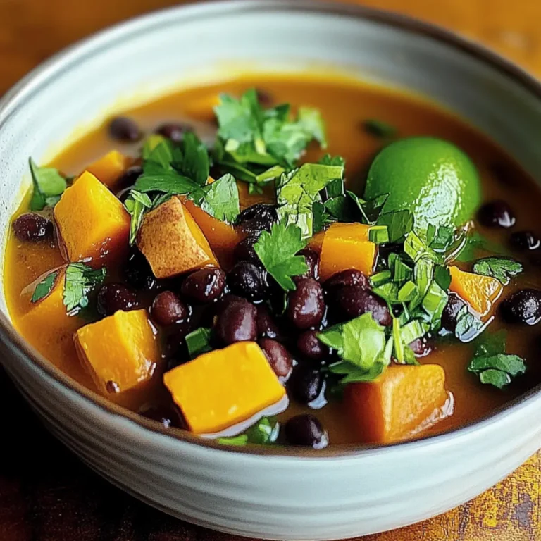 Sweet Potato Black Bean Soup
