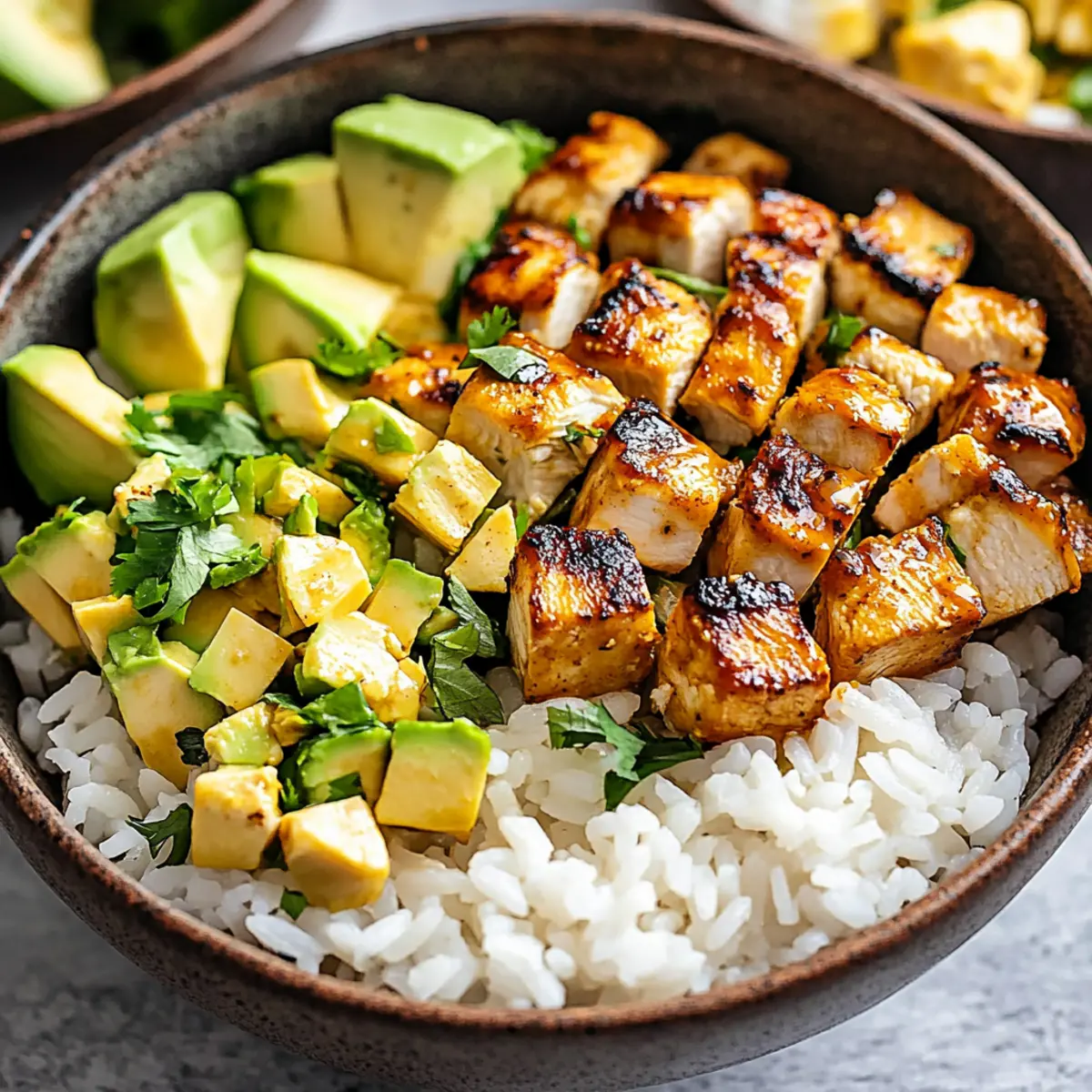 Honey Chipotle Chicken Rice Bowls