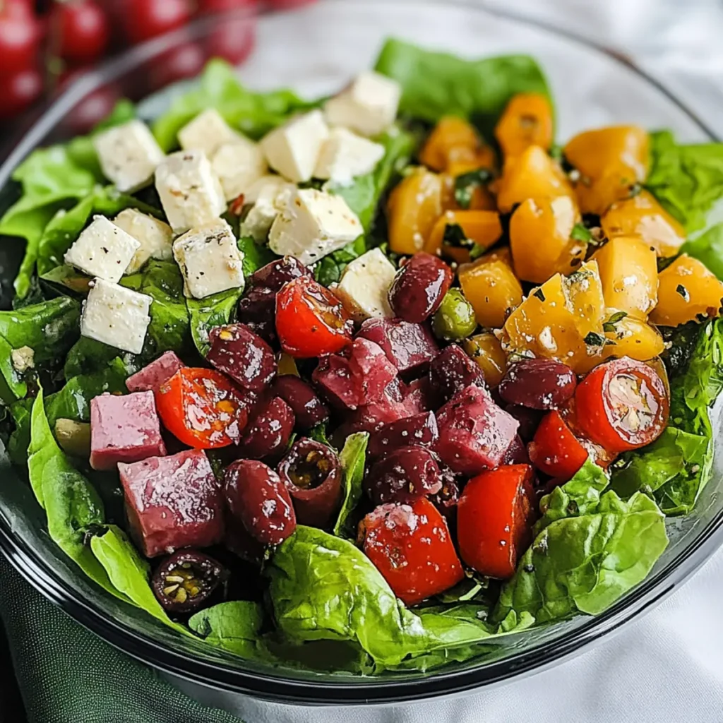 Loaded Italian Salad with Red Wine Vinaigrette