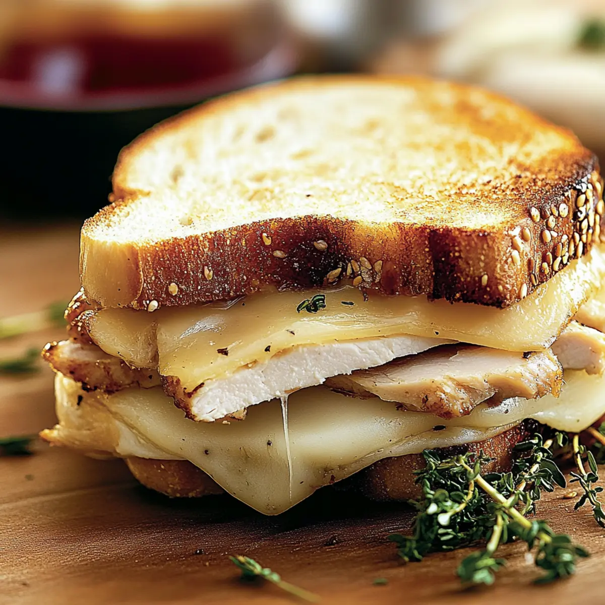 Turkey Dijon Melt Sandwiches