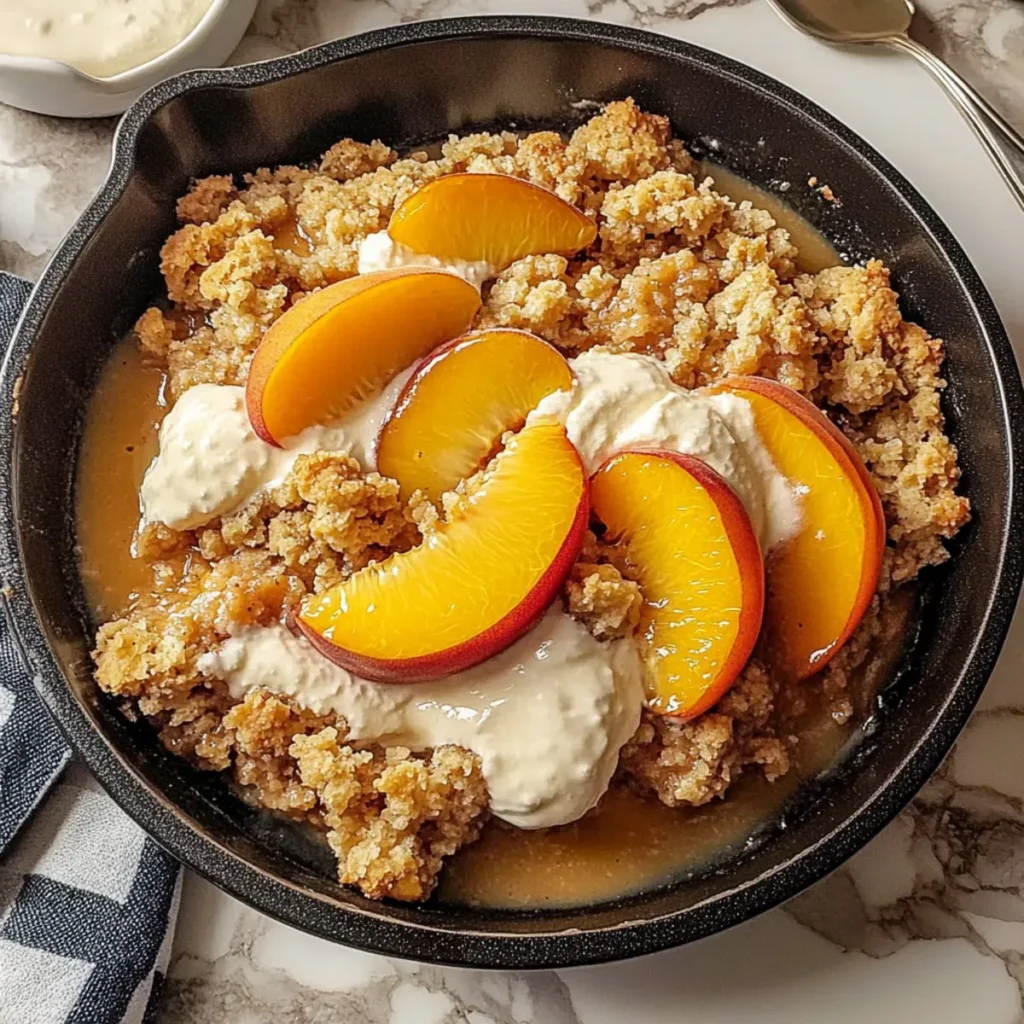 Paleo Peach Cobbler