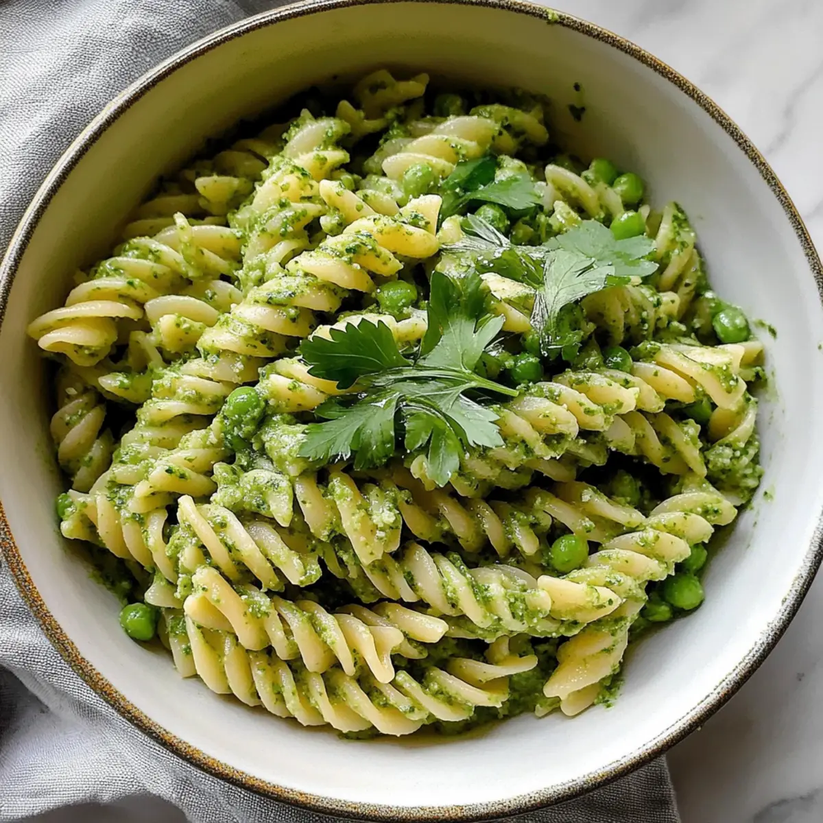 Sweet Pea Pesto Pasta