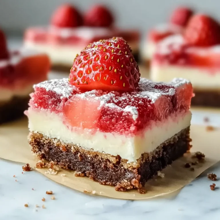 Strawberry Shortcake Brownies