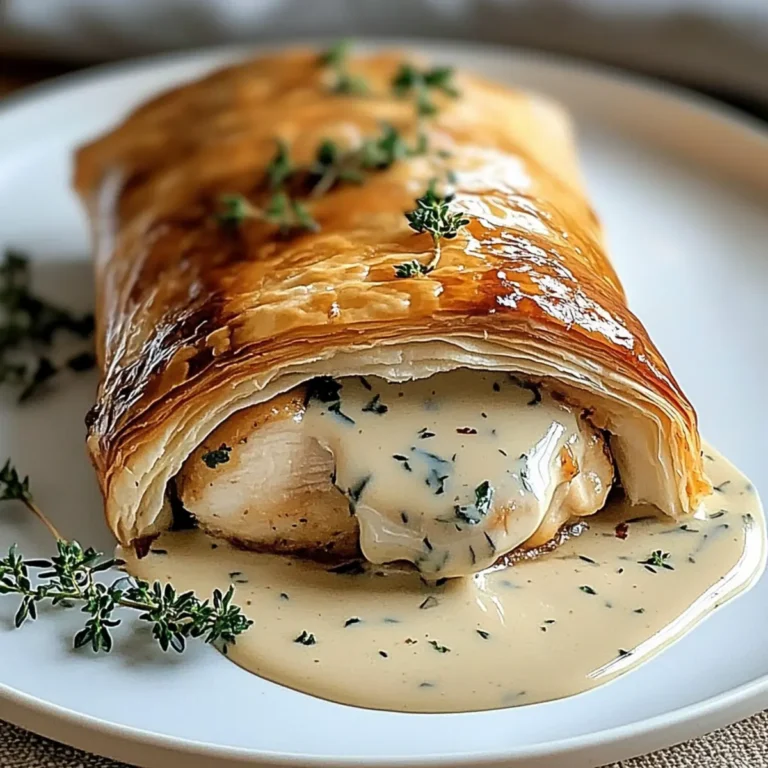 Chicken Wellington with Dijon Sauce