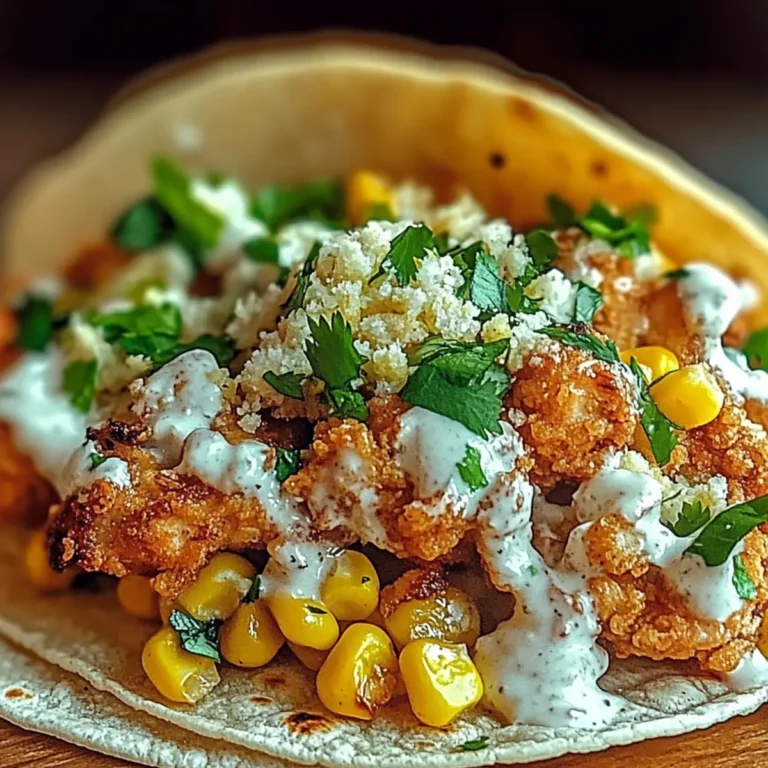 Fried Chicken Street Corn Tacos
