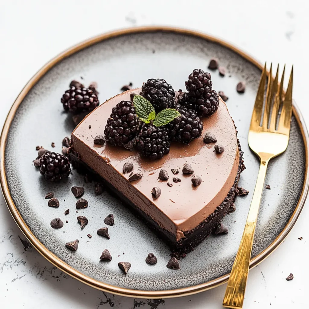 No-Bake Chocolate Cheesecake