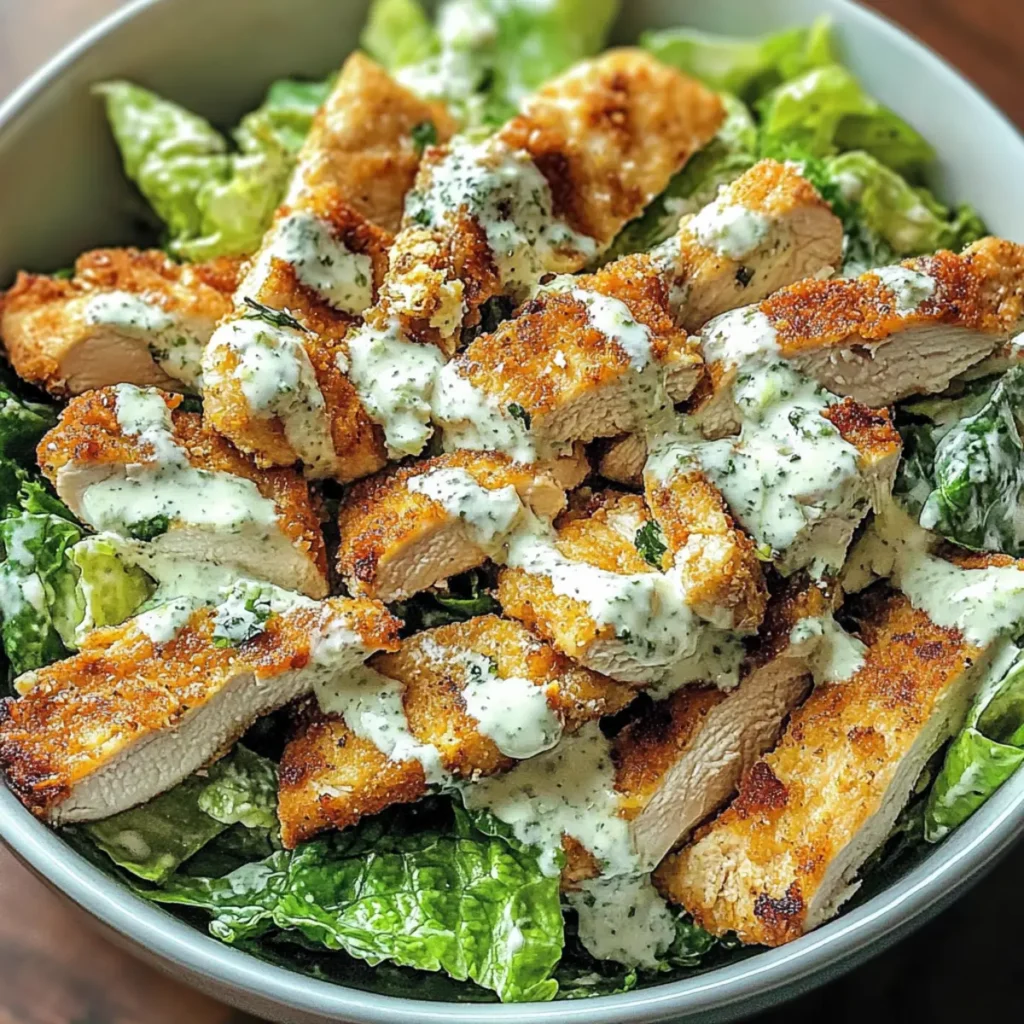 Healthy Chicken Caesar Salad