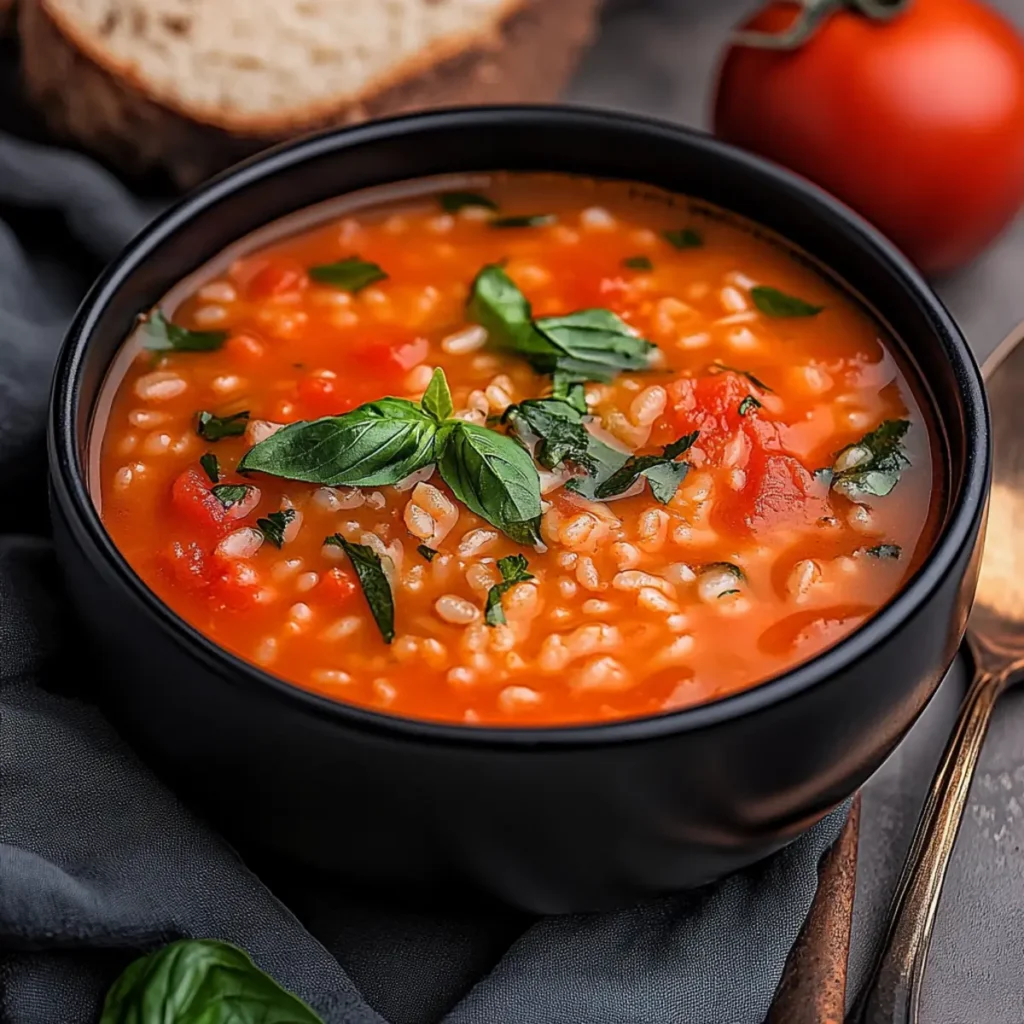 Tomato Rice Soup