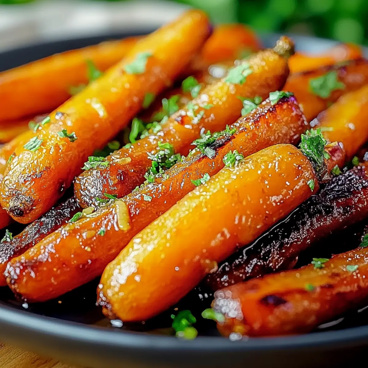 Honey Garlic Roasted Carrots