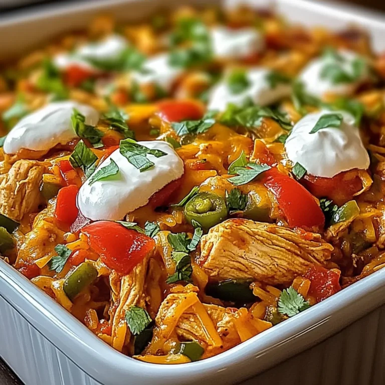 Fajita Chicken Casserole Bake