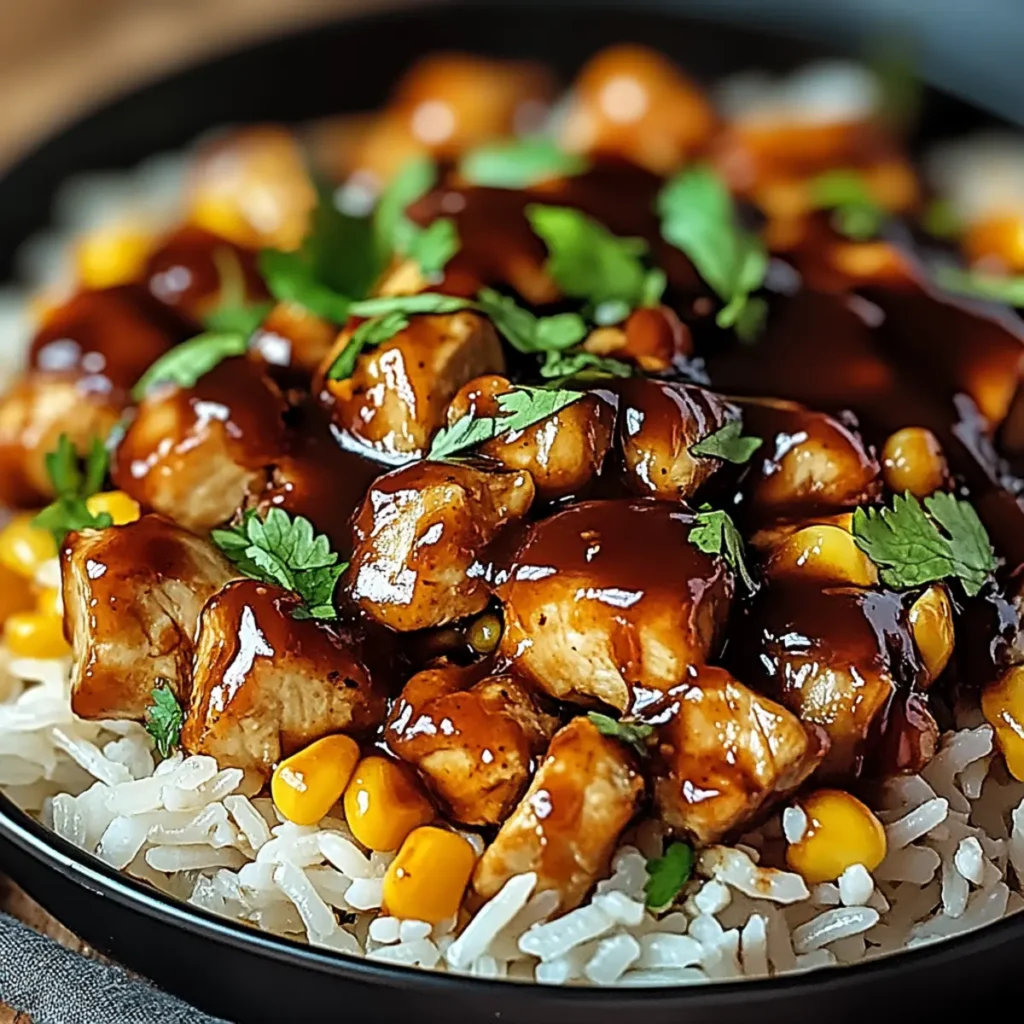 Smoky Chipotle BBQ Chicken Rice
