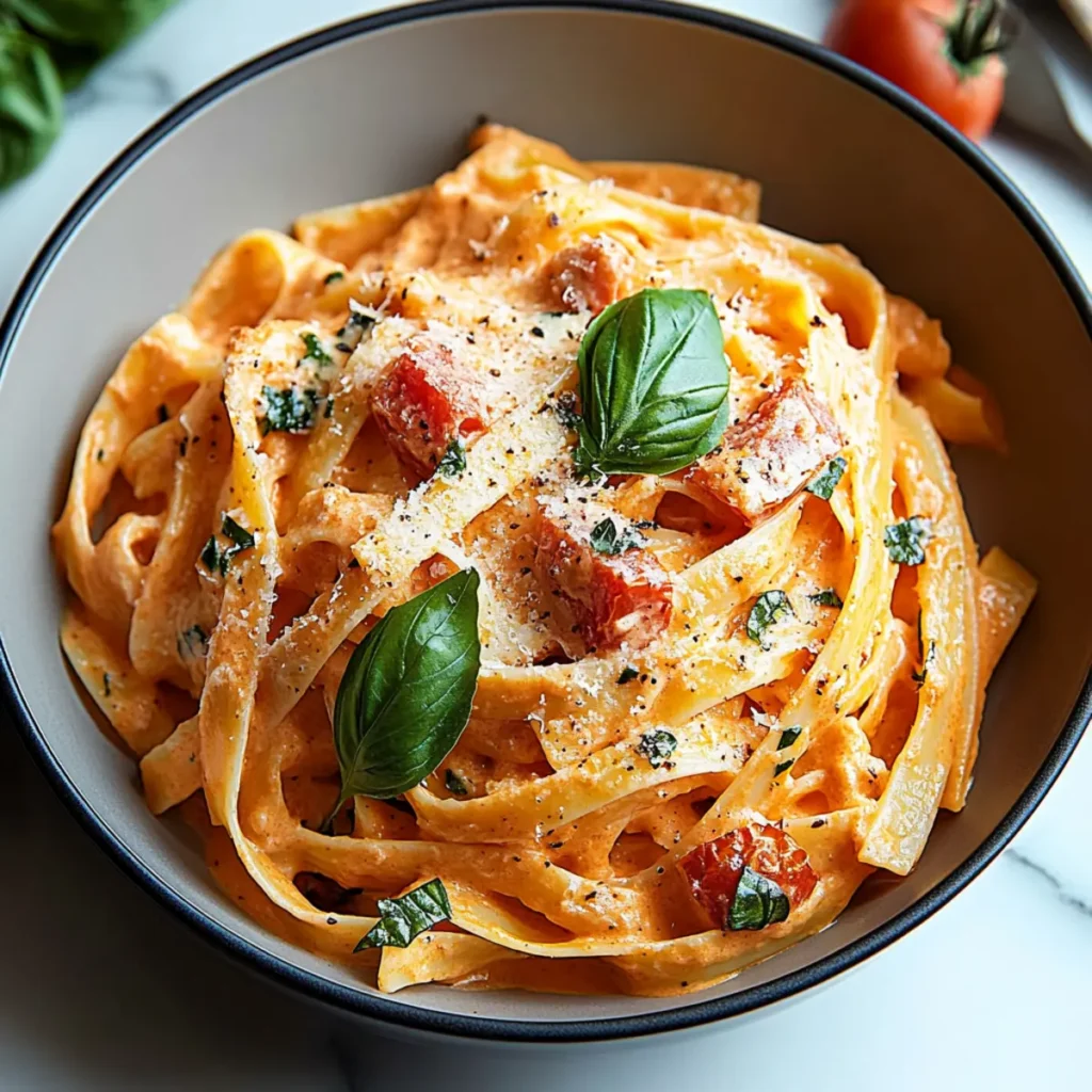 One Pot Creamy Tomato Pasta