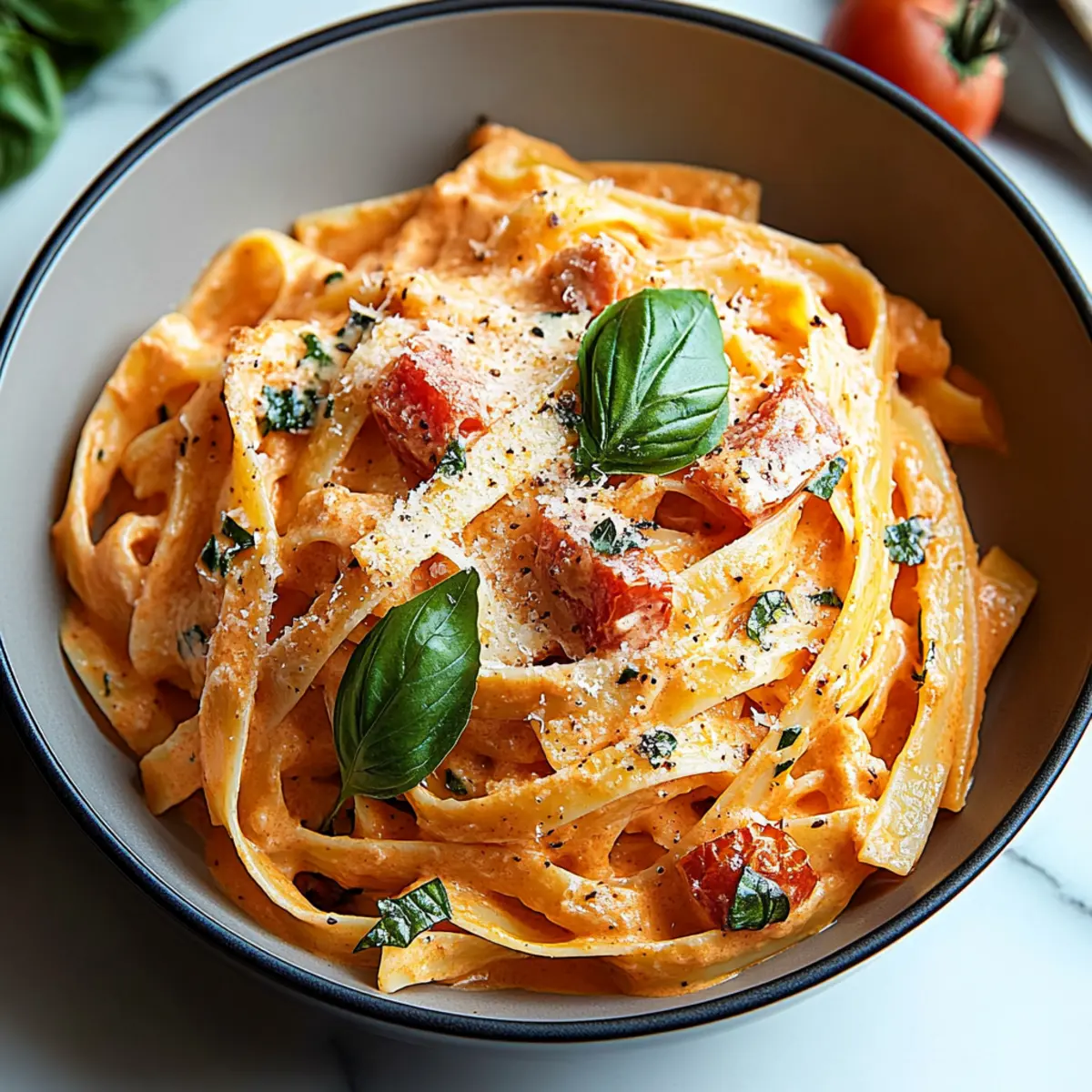 One Pot Creamy Tomato Pasta
