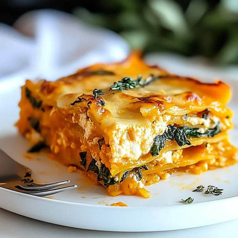 Butternut Squash Vegetable Lasagna