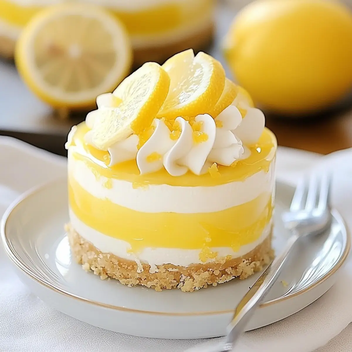 Lemon Curd and Vanilla Cheesecake