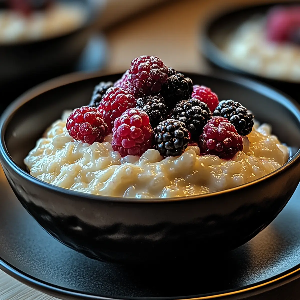 Rice Pudding with Berries Mix