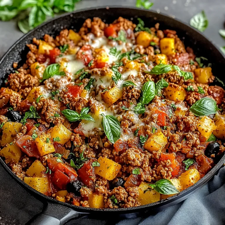 Low-Carb Italian Ground Turkey Skillet