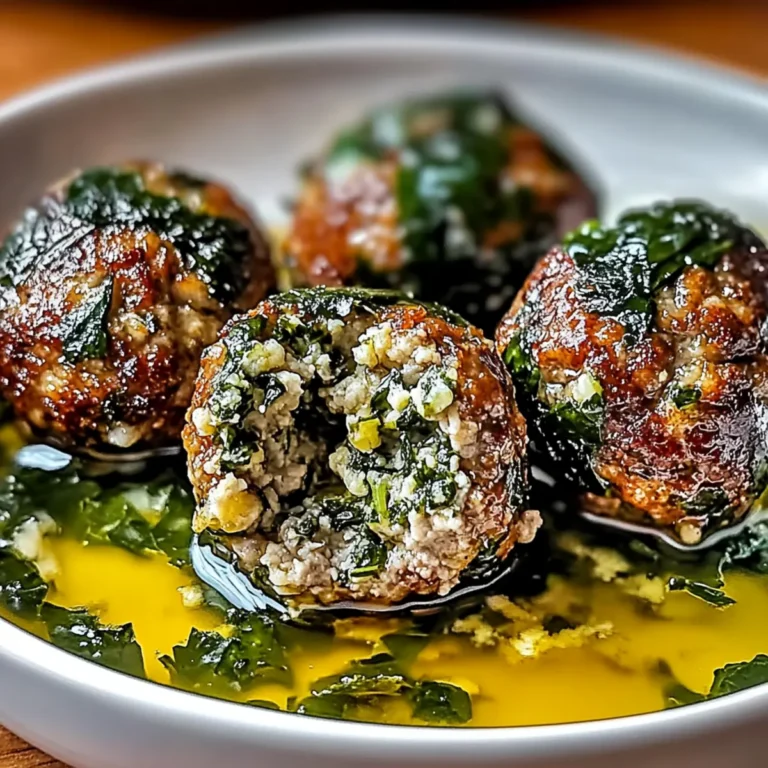 Wholesome Spinach Garlic Meatballs