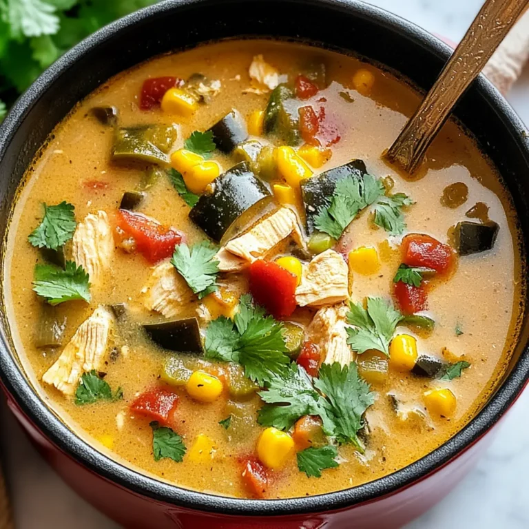 Chicken Poblano Soup