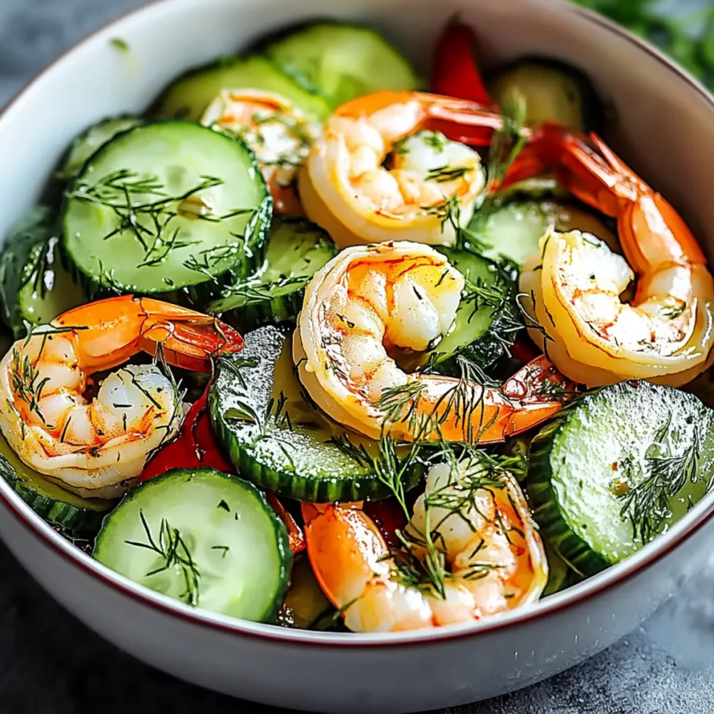 Fresh Cucumber Shrimp Salad