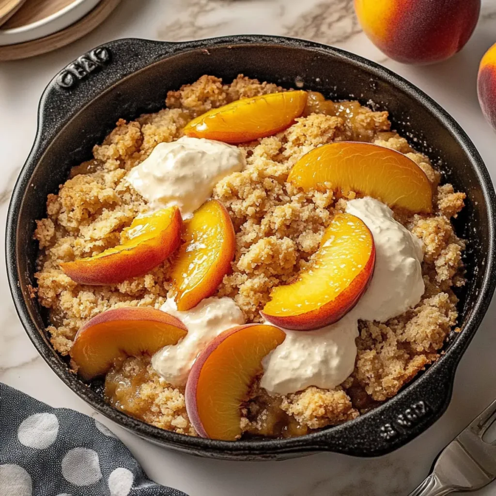 Paleo Peach Cobbler