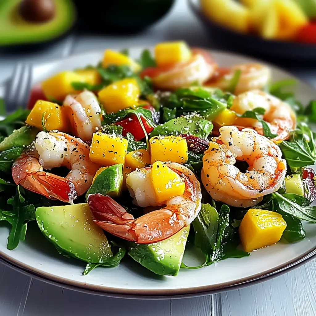 Refreshing Aussie Prawn Salad with Avocado and Mango