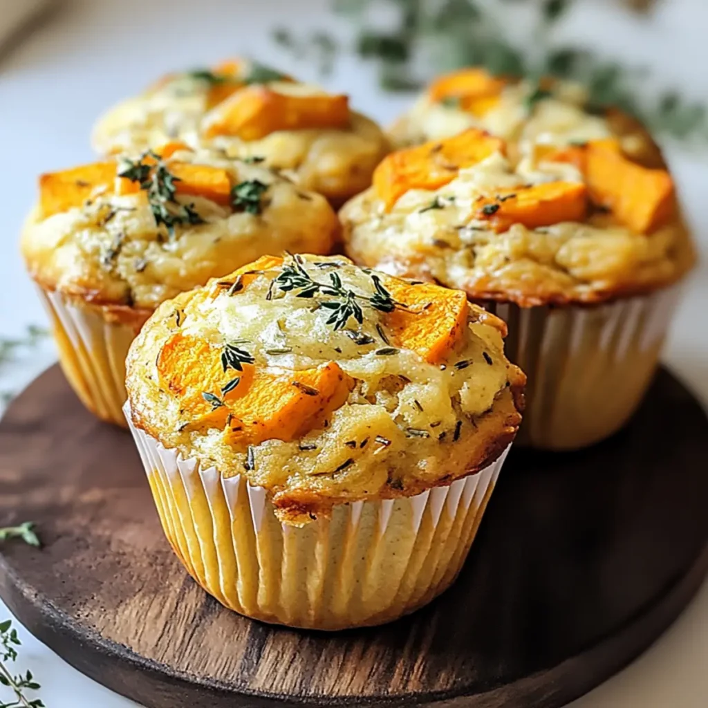 Sweet Potato Herb Butter Muffins