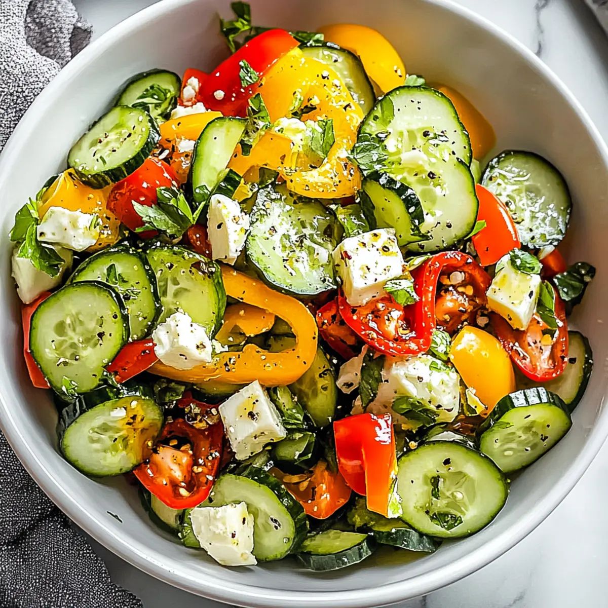 Cucumber Sweet Pepper Salad