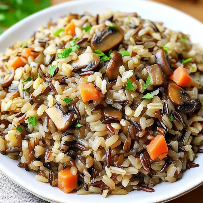 Wild Rice and Mushroom Pilaf
