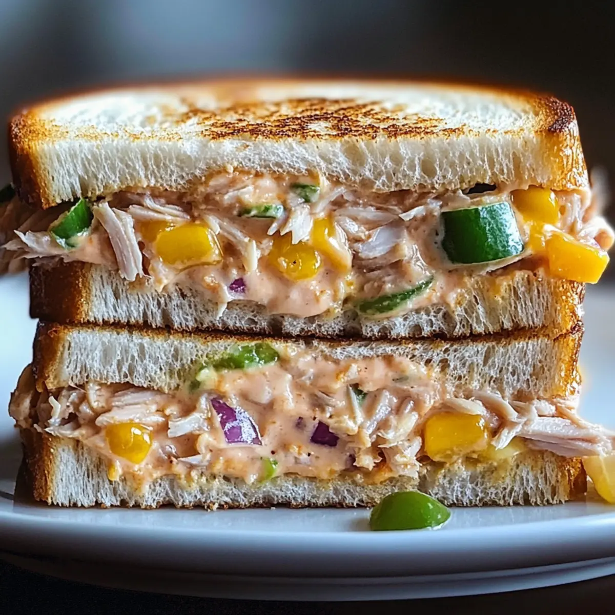 Spicy Tuna Melt Sandwich