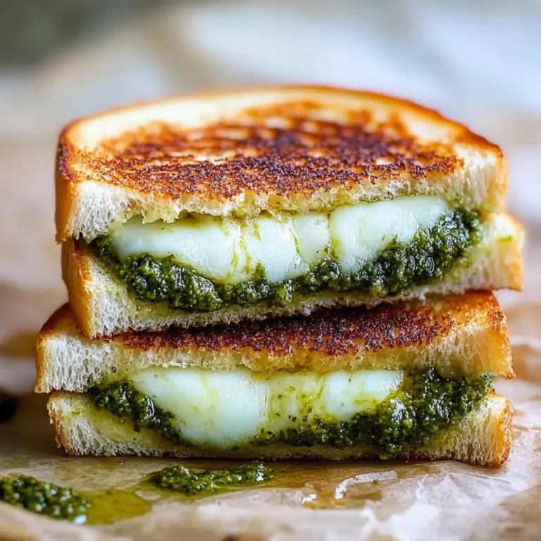 Sourdough Pesto Grilled Cheese