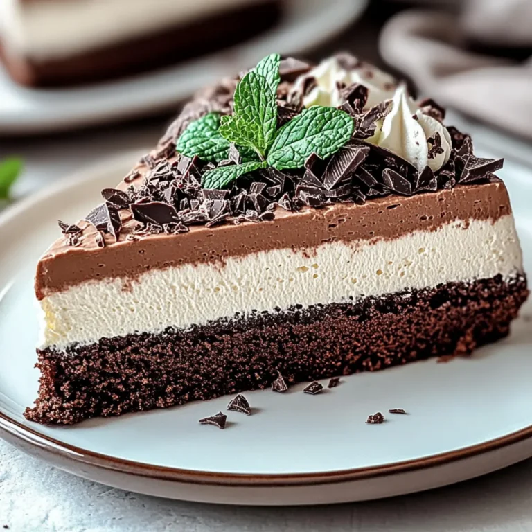 Mint Chocolate Mousse Cake