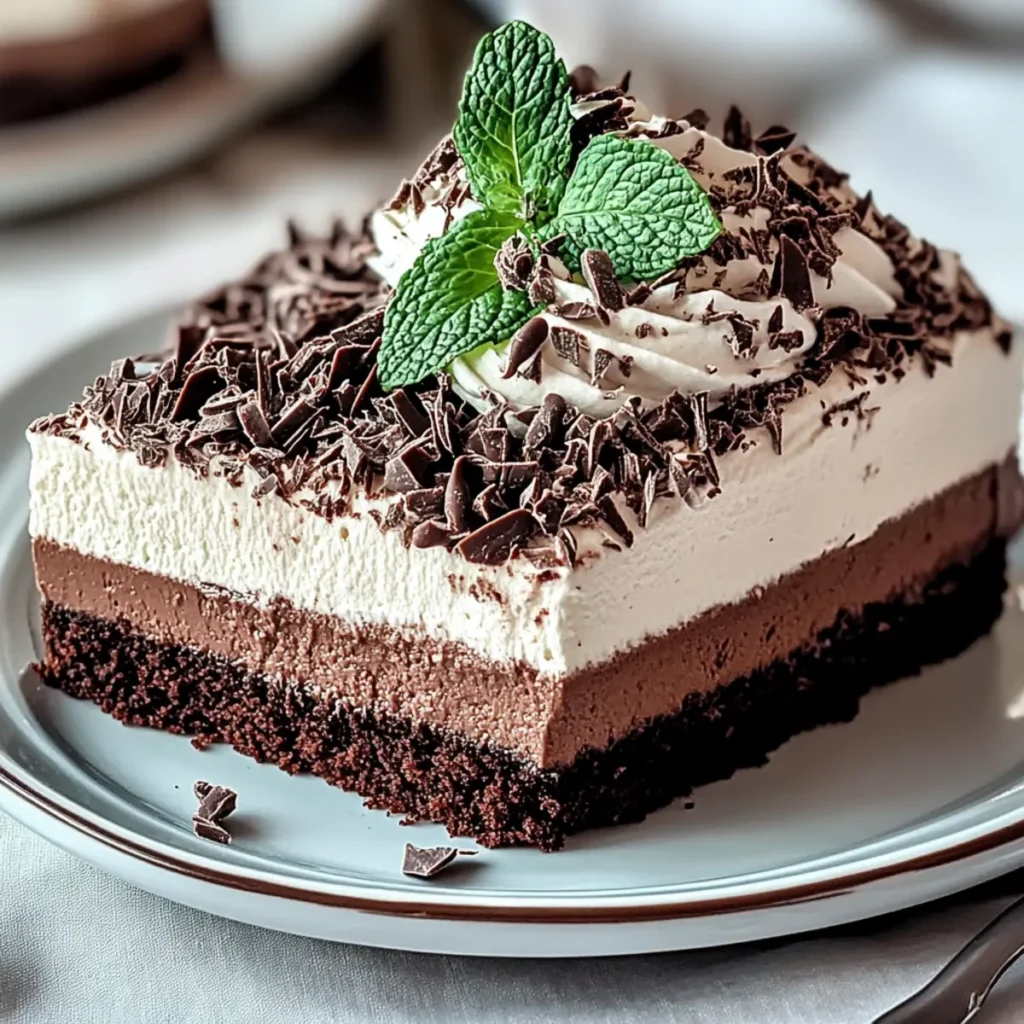 Mint Chocolate Mousse Cake